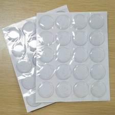 50 transparente Harz Epoxy Cabochons Aufklebe...