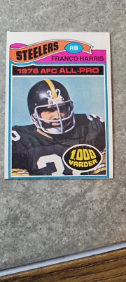 1977 Topps #300 Franco Harris Very Sharp card, great shiny color, c pics