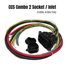 125A CCS Combo 2 Socket, DC Charging Inlet for CCS Combo 2 Electric Vehicles