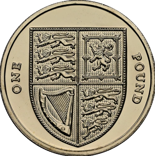 2014 Pound £1 Shield Arms NGC MS 66 Uncirculated Great Britain