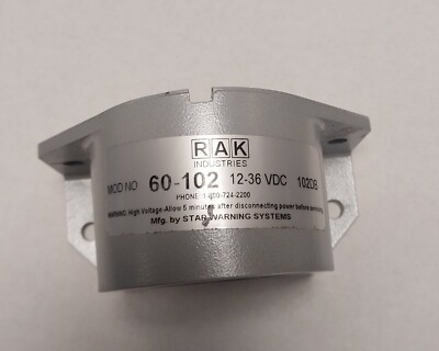 Star Warning Systems 60 - 102 = NEW Out Of Box . Back Up Beeper (RAK Industries)