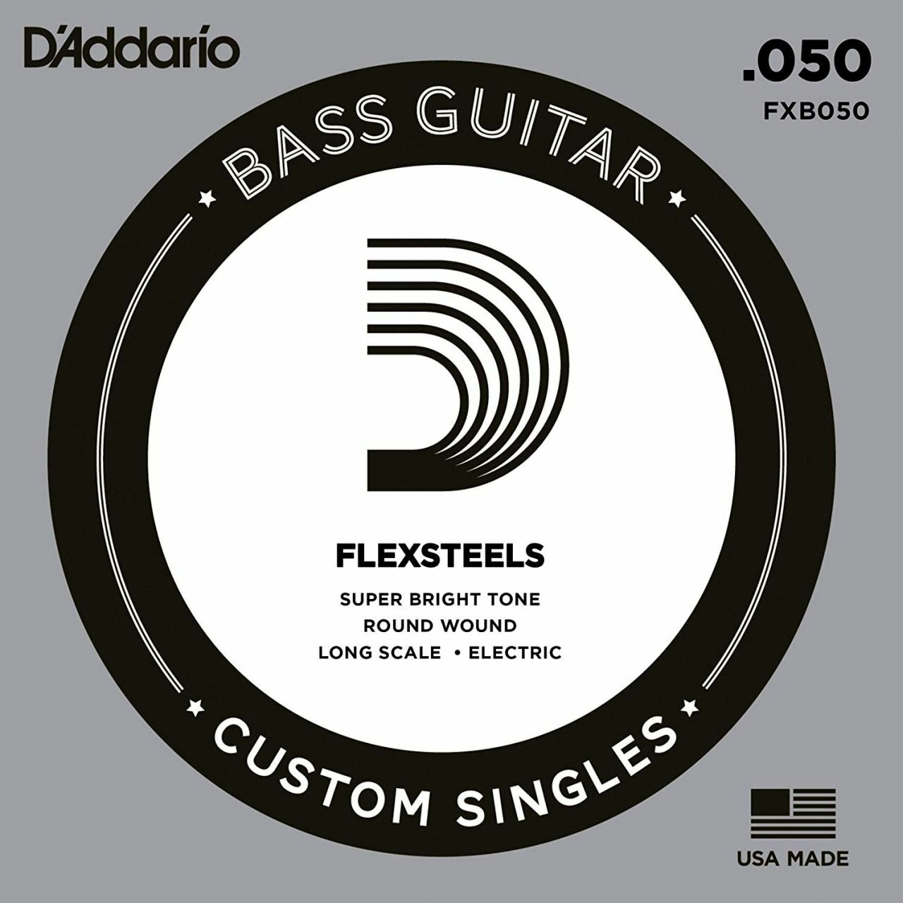 DADDARIO FXB050 FLEXSTEELS НА ОДНОЙ ШНУРОВКЕ 050
