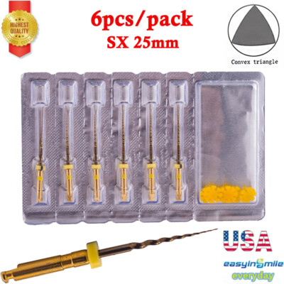 Gold File Protaper Gold Files 6-Piece Dental Endo Rotary Files Set - X-Pro Gold ...