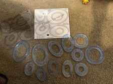  12 Creative Memories Custom Cutting System Oval  Circle Patterns  Templates