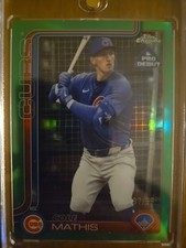 2025 Topps Pro Debut - Chrome Cole Mathis #PDC-43 Green Refractor 37/99 (RC)