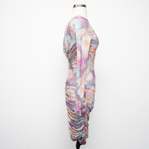 Rotate. NWOT. Ulla Ruched Long Sleeve Dress - Picture 11 of 14