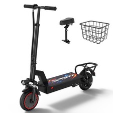 1000W Electric Scooter with Seat 22Miles 22MPH 10" Foladable Commuting escooter