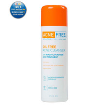 Acne Free Oil-Free Cleanser, Benzoyl Peroxide 2.5 with Glycolic Acid to Prevent