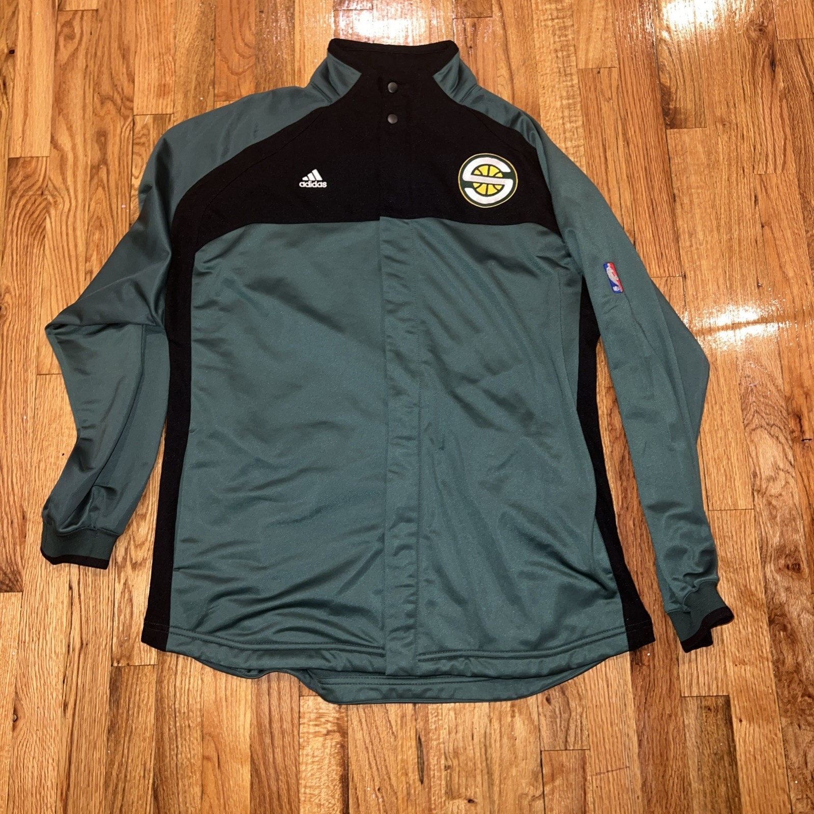 Vintage ADIDAS NBA Seattle Super Sonics Full Zip Warm Up Men’s M, Jacket