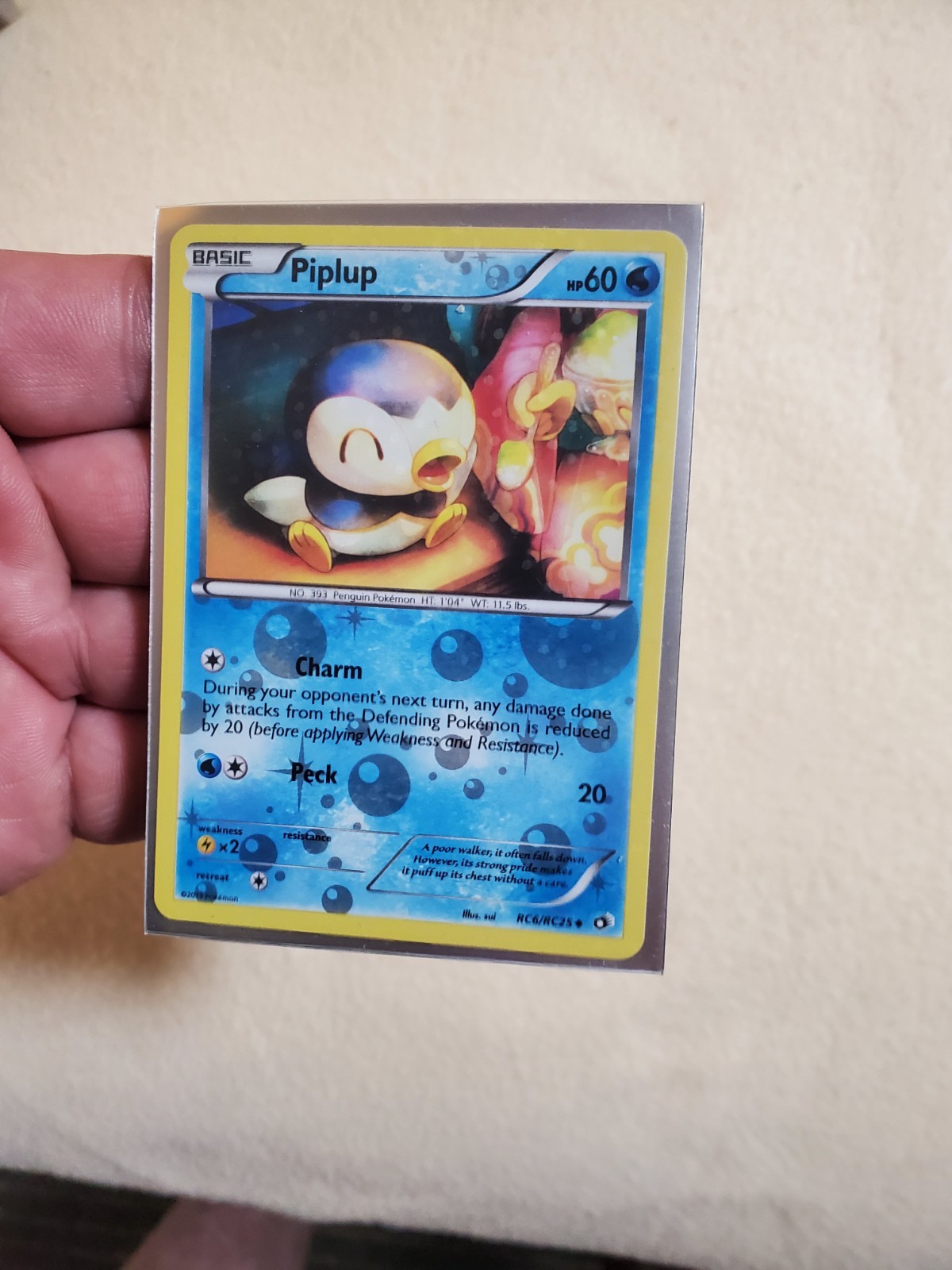 Pokemon TCG Legendary Treasures: Radiant Collection Piplup Holo RC6/RC25 NM/LP