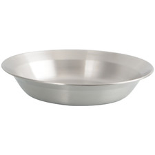 Compact Stackable Stainless Steel Dinnerware 4 Piece Set for Outdoor Use