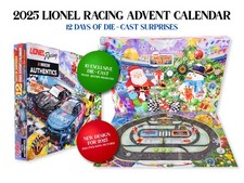 2025 Lionel Racing Advent Calendar - 12 Days of Diecast Includes 12 1/64 Diecast