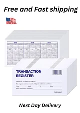 24 PCS Check Registers for Personal Checkbook, Easy to Read Checkbook Register