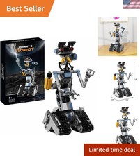 Educational Johnny 5 Robot Toy - 370-Piece Building Set with Fun Expressions