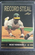 1991 Leaf - Gold Leaf Rookies Bonus Rickey Henderson #BC26