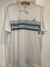 Men  s White Adidas Golf Shirt/ Sideline Swap/ Size 2XL