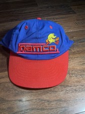 Vintage 1991 Namco Pac-Man Snapback Hat Cap Black Red Logo Video Game Taiwan Kid