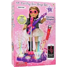 Click N' Play Interacting Karaoke Sing Along Performance Stage Set 7 pieces, NEW