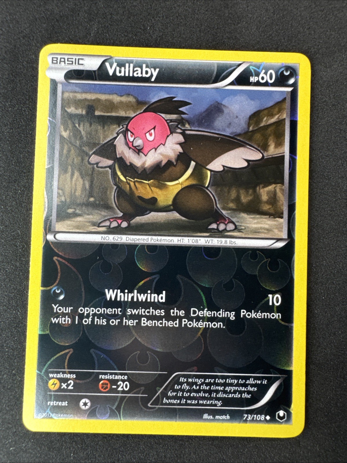 Vullaby 73/108 Dark Explorers Reverse Holo  Pokemon MJ