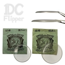 NORMAL DOME Pocket Watch Crystal 38.1 to 43.8mm SUC Lentille Chevee NOS Read