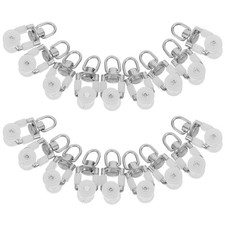  20PCS Ceiling Curtain Track Rail Gliders - Curtain Track Glider Rollers Hooks -