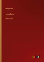 Homo Sum In Large Print Georg Ebers Taschenbuch Kartoniert / Broschiert Englisch