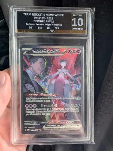 Team Rocket's Mewtwo ex 231/182 Destined Rivals Ultra Rare Holo English