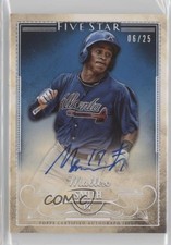 2016 Topps Five Star Rainbow 6/25 Mallex Smith #FSA-MS Auto no9