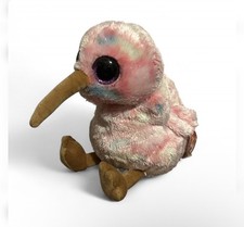 Ty Beanie Boos Kiwi The Tie-Dye Pink Bird 9-inch Plush Stuffed Animal NWT