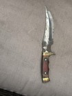 Curved Blade Hunting Knife with Wood Handle — photo 5