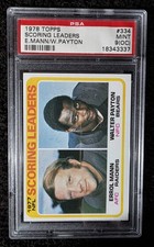 1978 Topps Scoring Leaders Errol Mann & Walter Payton #334 GRADED PSA 9(OC)