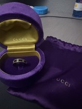 Gucci Icon 18k ring with Interlocking G/Ring Size: 19