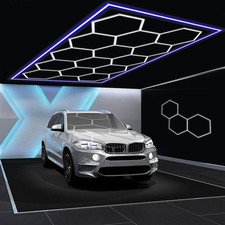 5/14 Hexagon LED Lighting Detailing Garage Workshop Retail Car Showroom RGB