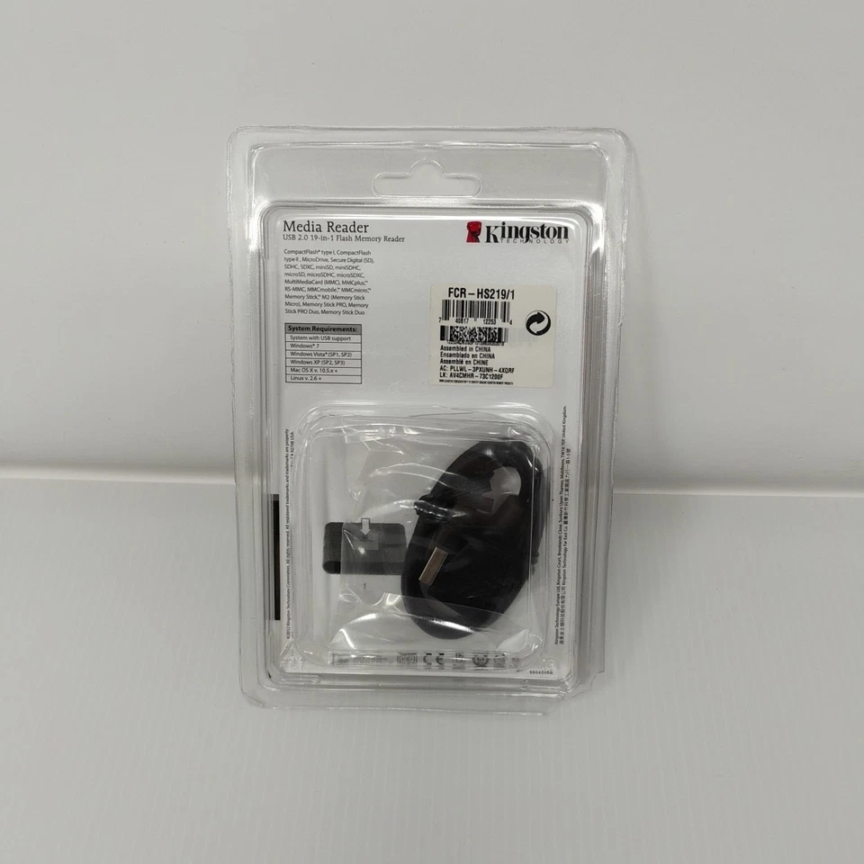 Kingston Technology Media Reader USB 2.0 Flash Memory FCR-HS219/1 Sealed Package - Image 3 of 4