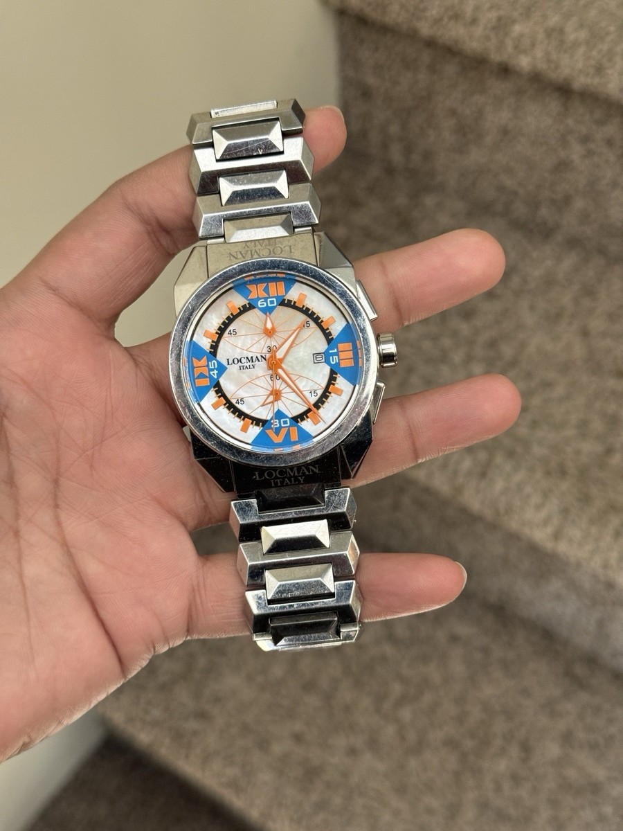 LOCMAN italy Cavallo Pazzo Chronograph Mother-of-Pearl Quartz