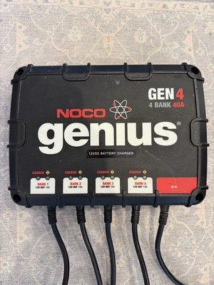 NOCO Genius GEN4 40 Amp 4-Bank on-Board Battery Charger