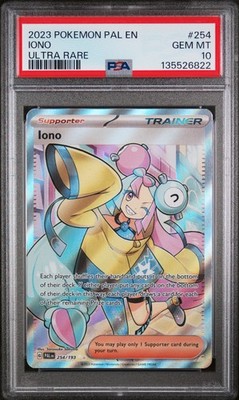 PSA 10 Iono Full Art #254 2023 Pokemon Paldea Evolved 135526822 | eBay