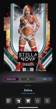 DIGITAL TOPPS WWE SLAM Zelina COSMIC CHROME 25 SUPER RARE STELLA NOVA Read