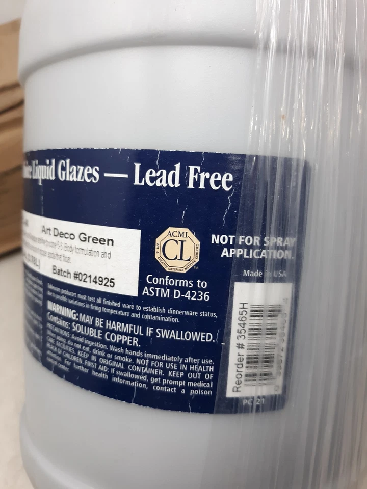 Esmalte Amaco Potter's Choice - galón, verde Art Deco Foto 3 de 4