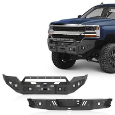 Stubby Front & Rear Bumper W/winch Plate For 2016-2018 Chevrolet Silverado 1500