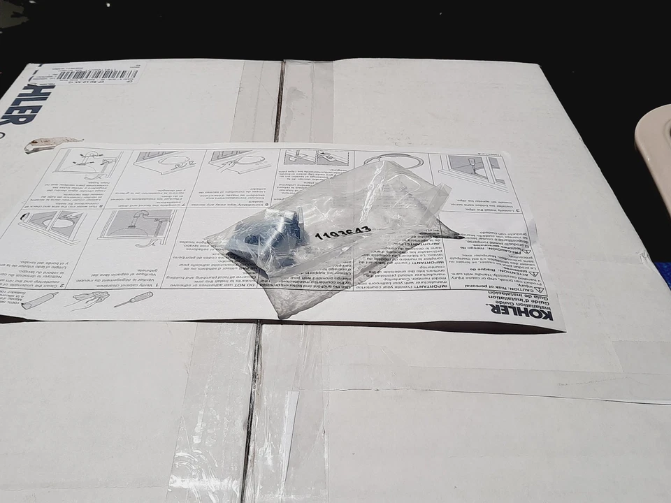 Kohler K-2215-96 Ladena 23-1/4 дюйма раковина для ванной с переливом печенье - Изображение 4 из 4