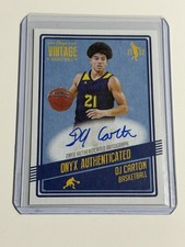 2021-22 Onyx Vintage Blue Signatures #VBDC DJ Carton RC Rookie AUTO