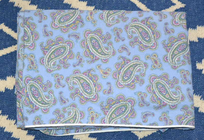 RALPH LAUREN Studio Paisley Oceanside Blue Duvet Cover 100% Cotton TWIN