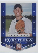 2012 Elite Extra Edition Status Blue Die-Cut 34/100 Drew VerHagen #51 0b5