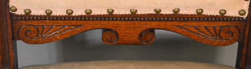 Sillas de comedor antiguas de roble, 6 sillas de comedor de roble victoriano ATR Horner #21198 Foto 3 de 4