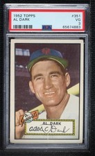 1952 Topps High # Alvin Dark Al Dark #351 PSA 3 1q7