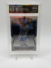 2023 Bowman 1st Draft Chrome Kendall George Refractor Auto /499 Arena Club 9.5