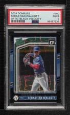 2024 Donruss Optic Black Velocity Prizm 9/39 Sebastian Walcott PSA 9 MINT b4d