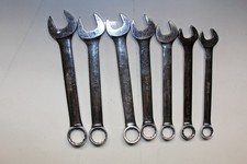 Snap-on Tools 7 Pc 12-point Metric Short Combination Wrench Set 1117mm Usa