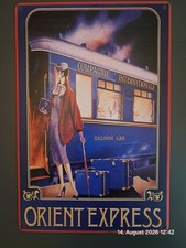 Blechschild Orient-Express, Ca 20x30cm